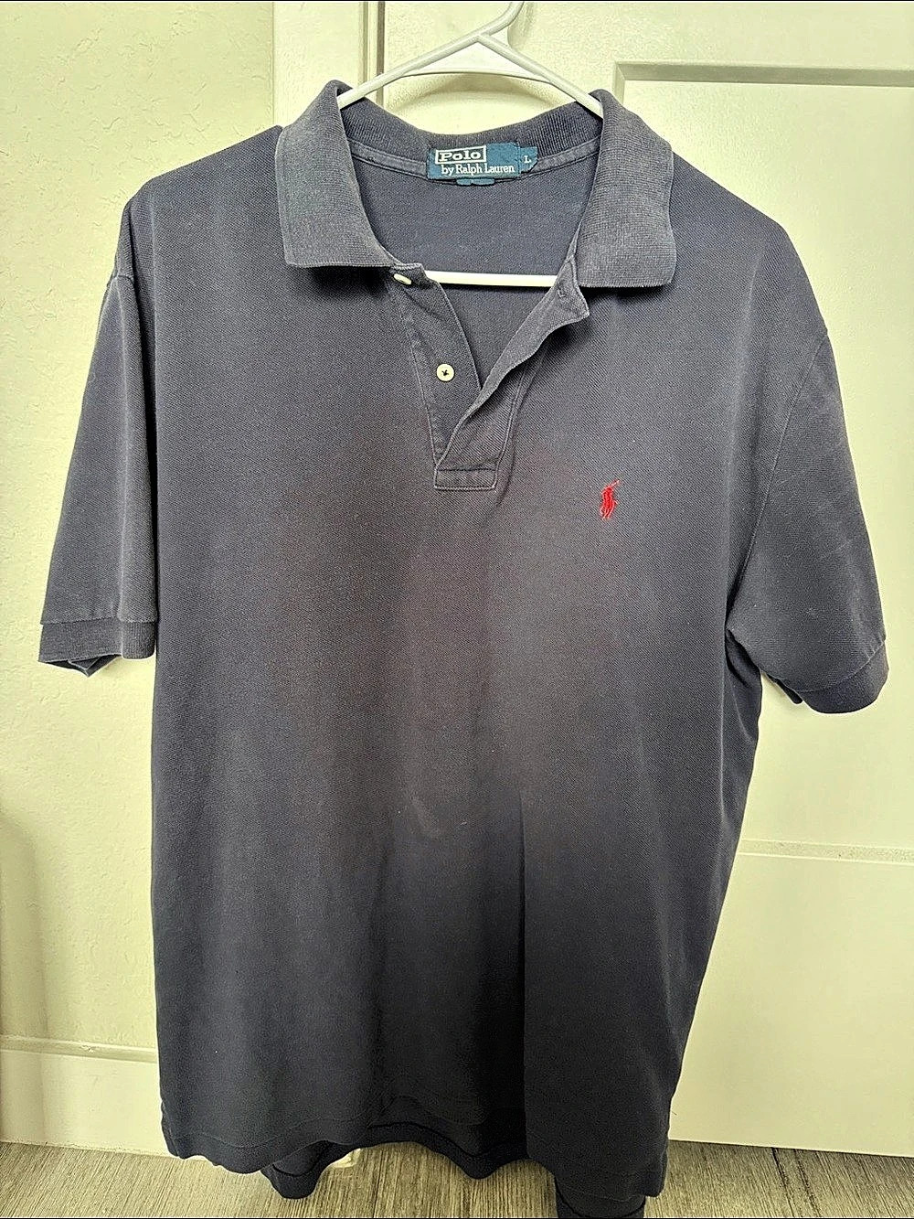 Ralph Lauren Polo Shirt Size Large Navy Blue